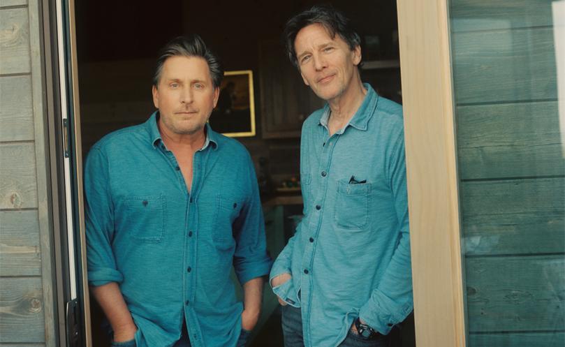 Emilio Estevez and Andrew McCarthy are definitely wearing the same shirt.