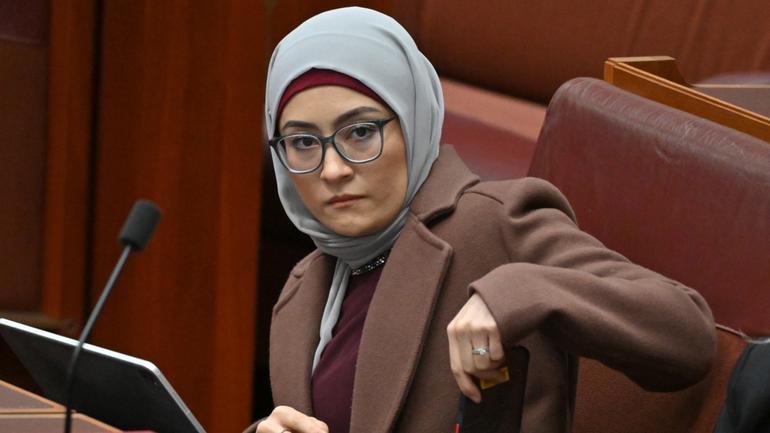 Labor Senator Fatima Payman during Question Time in the Senate chamber at Parliament House in Canberra, Monday, July 1, 2024. (AAP Image/Mick Tsikas) NO ARCHIVING