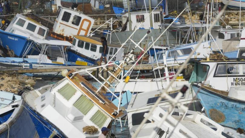 Hurricane Beryl made landfall in the southeast Caribbean before crossing into open water. (AP PHOTO)