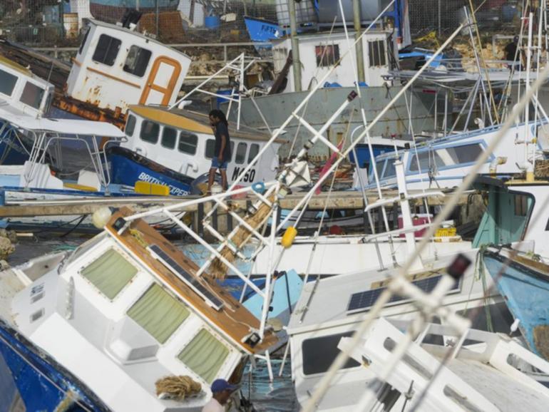 Hurricane Beryl made landfall in the southeast Caribbean before crossing into open water. (AP PHOTO)