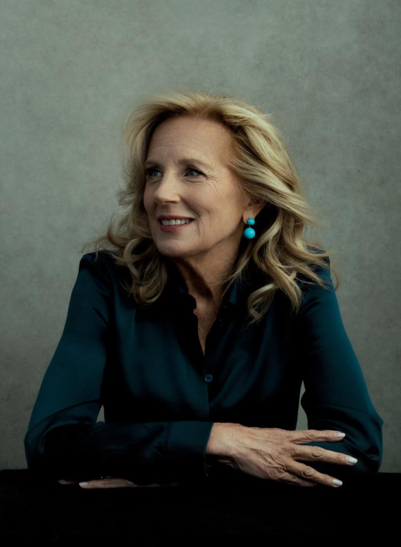 First Lady Jill Biden appears on the front cover of Vogue and discusses what’s at stake in 2024.