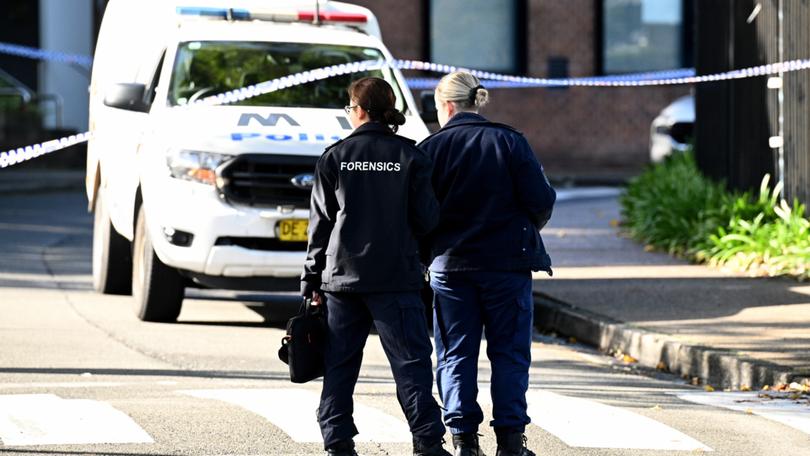 Police have taken a teenager into custody after he allegedly stabbed a man in his neck and back at the entrance to Sydney University.