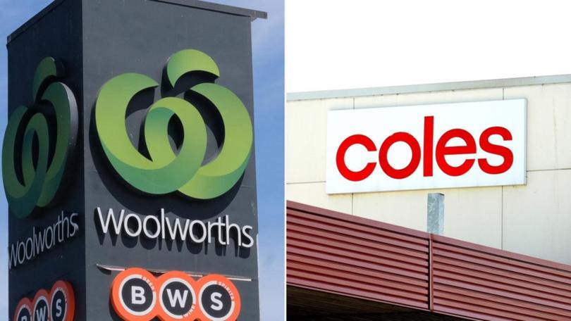 Woolworths and Coles advertising