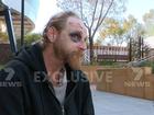 Mathew Thomas said he was walking with his partner when a stranger knocked him to the ground and stomped on his head.