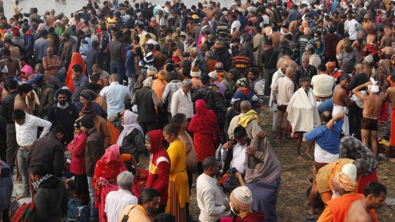 A religious gathering in northern India has been rocked by a deadly stampede. (AP PHOTO)