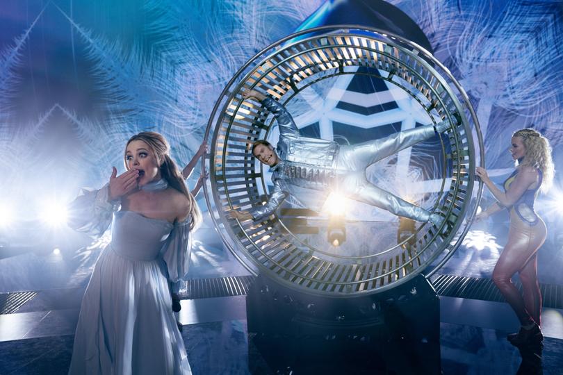 EUROVISION SONG CONTEST: The Story of Fire Saga - Rachel McAdams as Sigrit Ericksdottir, Will Ferrell as Lars Erickssong. Credit Aidan Monaghan/NETFLIX  2020