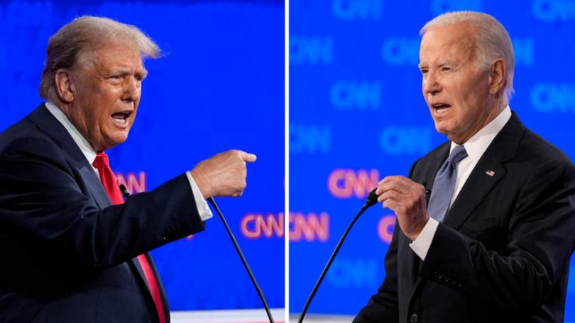 Joe Biden stammered throughout the debate and failed to challenge Donald Trump's attacks. 