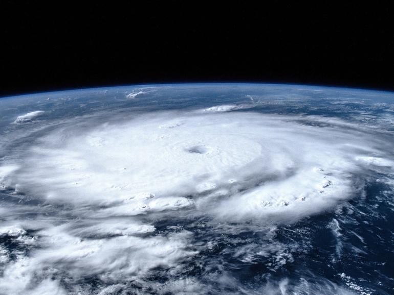 An astronaut has captured jaw-dropping pictures of destructive Hurricane Beryl from space. 