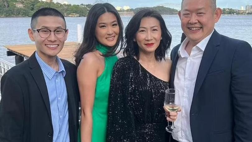 Melvern Kurniawan, 22 (pictured left with his family ) was allegedly stabbed in the neck and back with a kitchen knife by a 14-year-old boy at the University of Sydney at about 8.35am on Tuesday Unknown