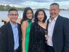 Melvern Kurniawan, 22 (pictured left with his family ) was allegedly stabbed in the neck and back with a kitchen knife by a 14-year-old boy at the University of Sydney at about 8.35am on Tuesday Unknown