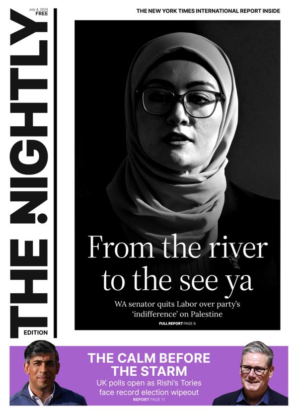 The front page of The Nightly for 04-07-2024
