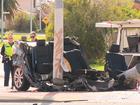 A woman has been critically injured in a crash in Alexander Heights, Perth.