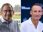 Neil Pinner, left, is being sued for $4 million by Damien Oliver, the champion jockey and former mate he used to manage.