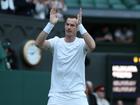 Andy Murray salutes the Wimbledon crowd after his emotional send-off on Centre Court.