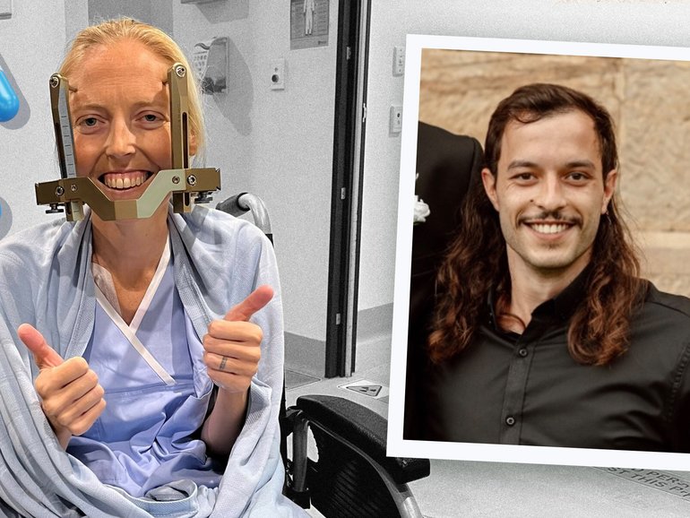 Amelia Ramsay (main image) and Ryan Harding both have Von Hippel-Lindau disease.