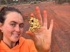 Tyler Mahoney has shared the lucky tale of her friend who found a gold nugget worth $20,000. 
