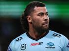 SYDNEY, AUSTRALIA - SEPTEMBER 17: Andrew Fifita of the Sharks looks on during the NRL Semi Final match between the Cronulla Sharks and the South Sydney Rabbitohs at Allianz Stadium on September 17, 2022 in Sydney, Australia. (Photo by Brendon Thorne/Getty Images)