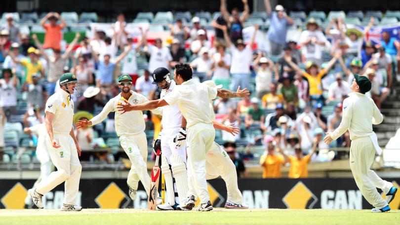 Australia versus England in the third test of the Ashes at the WACA.