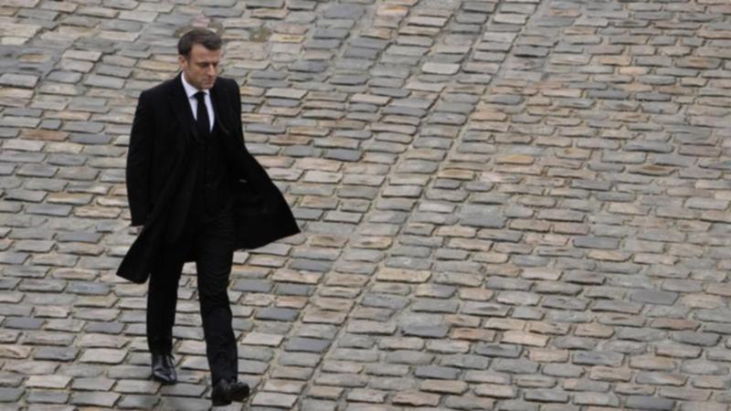 French President Emmanuel Macron has made a big gamble calling snap parliamentary elections. (AP PHOTO)