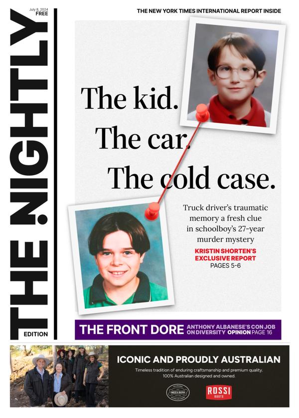 The front page of The Nightly for 08-07-2024