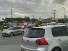 A Gold Coast schoolgirl has grabbed the wheel and steered her school bus to safety after the driver suffered a medical episode.