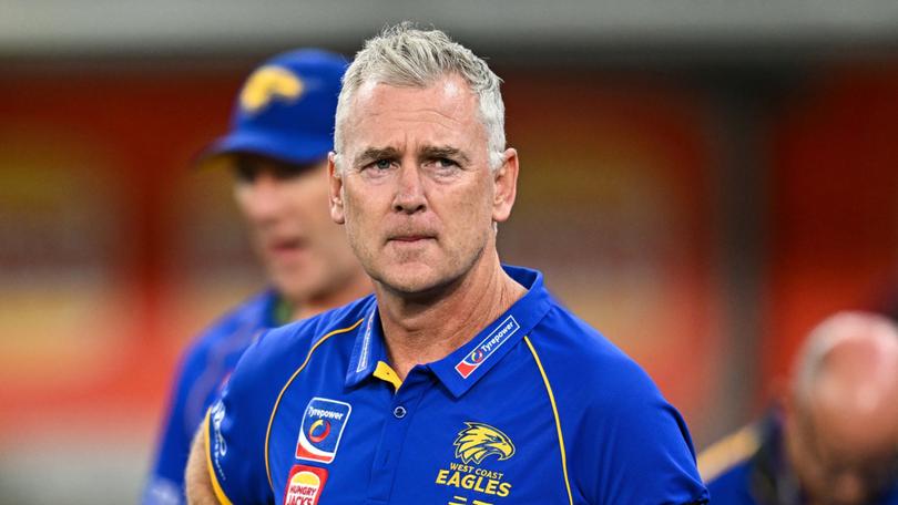 Adam Simpson’s reign as coach at the West Coast Eagles has come to an end after 11 years.