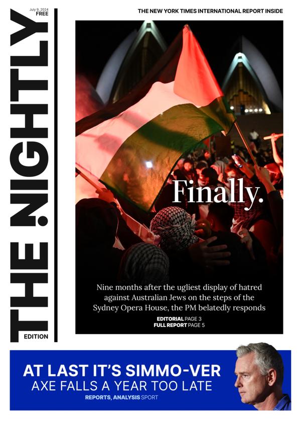 The front page of The Nightly for 09-07-2024