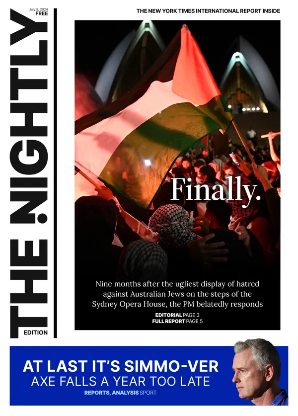 The front page of The Nightly for 09-07-2024