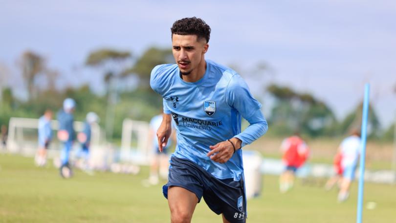 Anas Ouahim trains after arriving in Australia