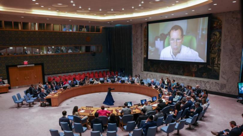 A doctor has told the United Nations Security Council an attack on his hospital killed two adults.