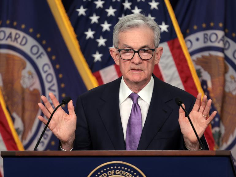 US Federal Reserve board chairman Jerome Powell.