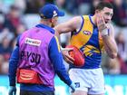 Injured on Saturday, Jeremy McGovern is driving across the country for Adam Simpson's farewell. (James Ross/AAP PHOTOS)