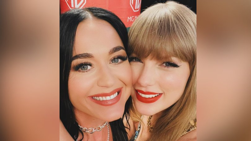 Katy Perry, pictured with Taylor Swift, has confirmed a new album is coming.