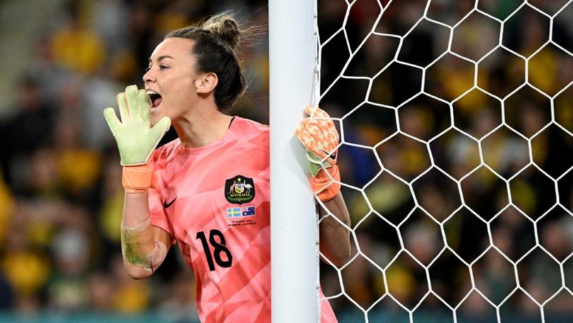 Australian goalkeeper Mackenzie Arnold has signed for the Portland Thorns in the American NWSL. (Darren England/AAP PHOTOS)