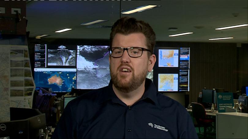 The Bureau of Meteorology’s Dean Narramore appeared on Sunrise on Thursday, with bad news for the weekend.