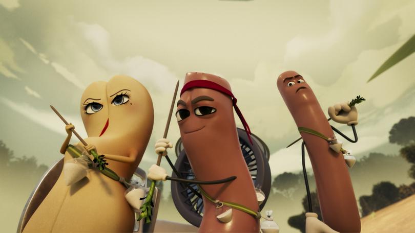 Sausage Party: Foodtopia is streaming now.