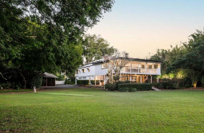 The former home of Thompson, complete with cricket pitch in the backyard, sold at auction for $4.965 million.