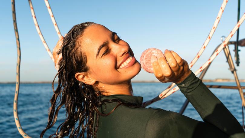 Lush is known for its packaging-free products, including solid shampoo bars.