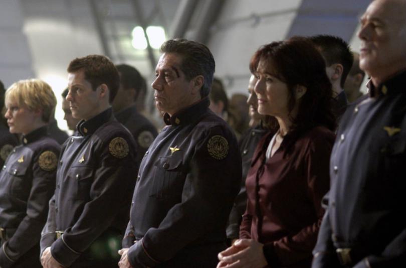 Battlestar Galactica also starred Edward James Olmos and Mary McDonnell.