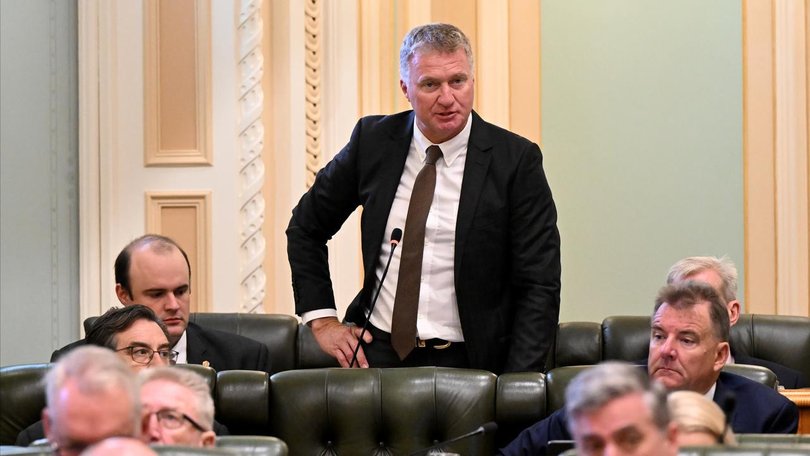 MP Darren Zanow (centre) was diagnosed with a brain disease the day he was sworn into parliament. (Darren England/AAP PHOTOS)