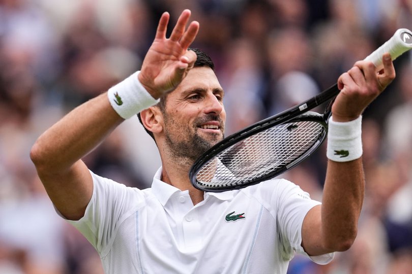 There was a mixed reaction to Novak Djokovic’s violin celebration.