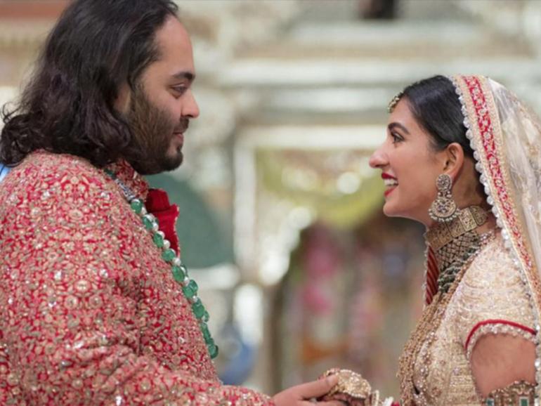 The wedding celebrations of Anant Ambani and Radhika Merchant is an extravagant affair. (AP PHOTO)