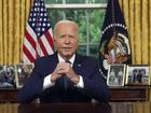 President Joe Biden addresses the nation from the Oval Office of the White House in Washington, Sunday, July 14, 2024, about the assassination attempt of Republican presidential candidate former President Donald Trump. (Erin Schaff/The New York Times via AP, Pool)