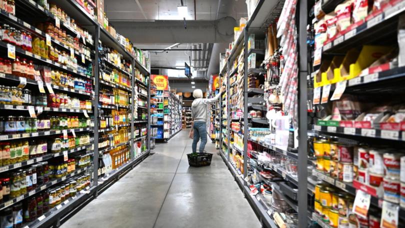 A person in a supermarket