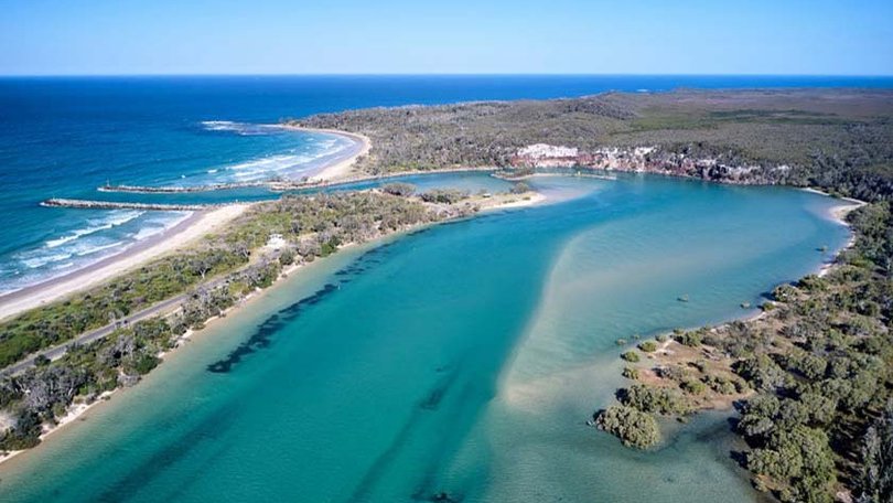 A man has gone on a rampage in his van through Wooli in NSW.