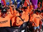 It could take months to determine if misconduct claims in the CFMEU meet the criminal threshold. (Darren England/AAP PHOTOS)