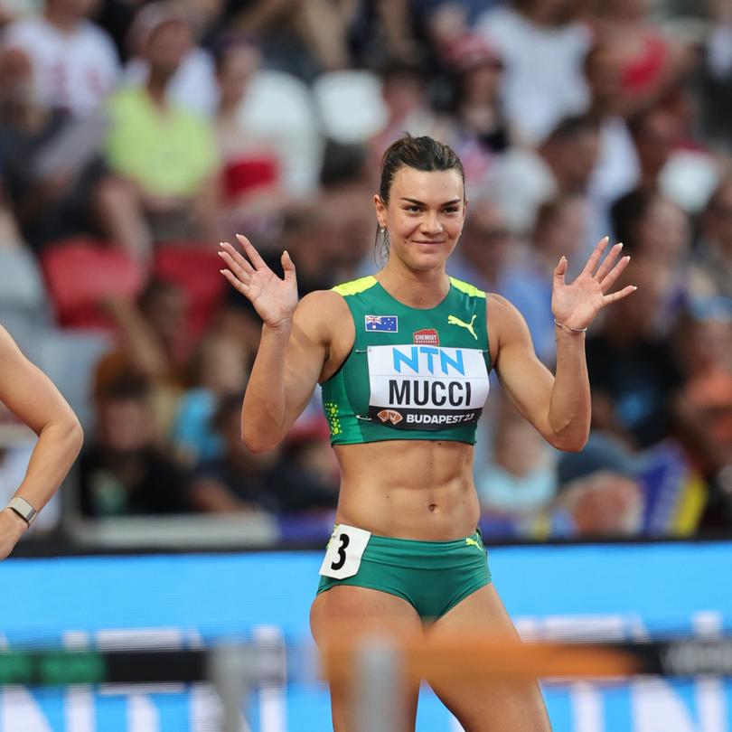 Celeste Mucci at the World Athletics Championships