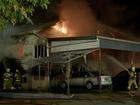 Fire crews were called to a home on Mollison St, South Brisbane about 12.45am Wednesday. 