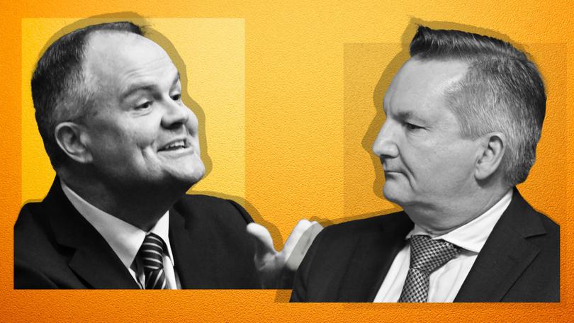 Shadow Energy Minister Ted O’Brien (left) and current minister Chris Bowen (right) are squaring off on both sides’ differing power policies.