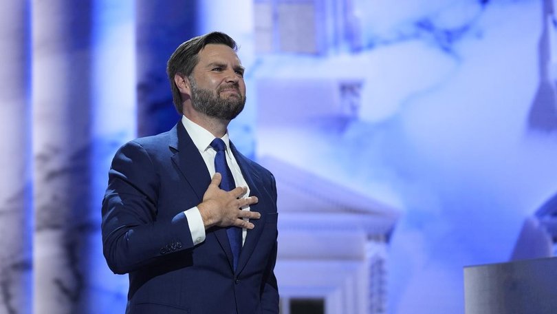 US Senator JD Vance formally accepted the Republican nomination for vice presidential candidate. (AP PHOTO)